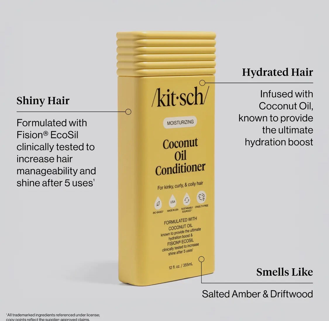 Coconut Oil Conditioner – Bio-Based, Sustainably Sourced, Cruelty-Free | Made in USA