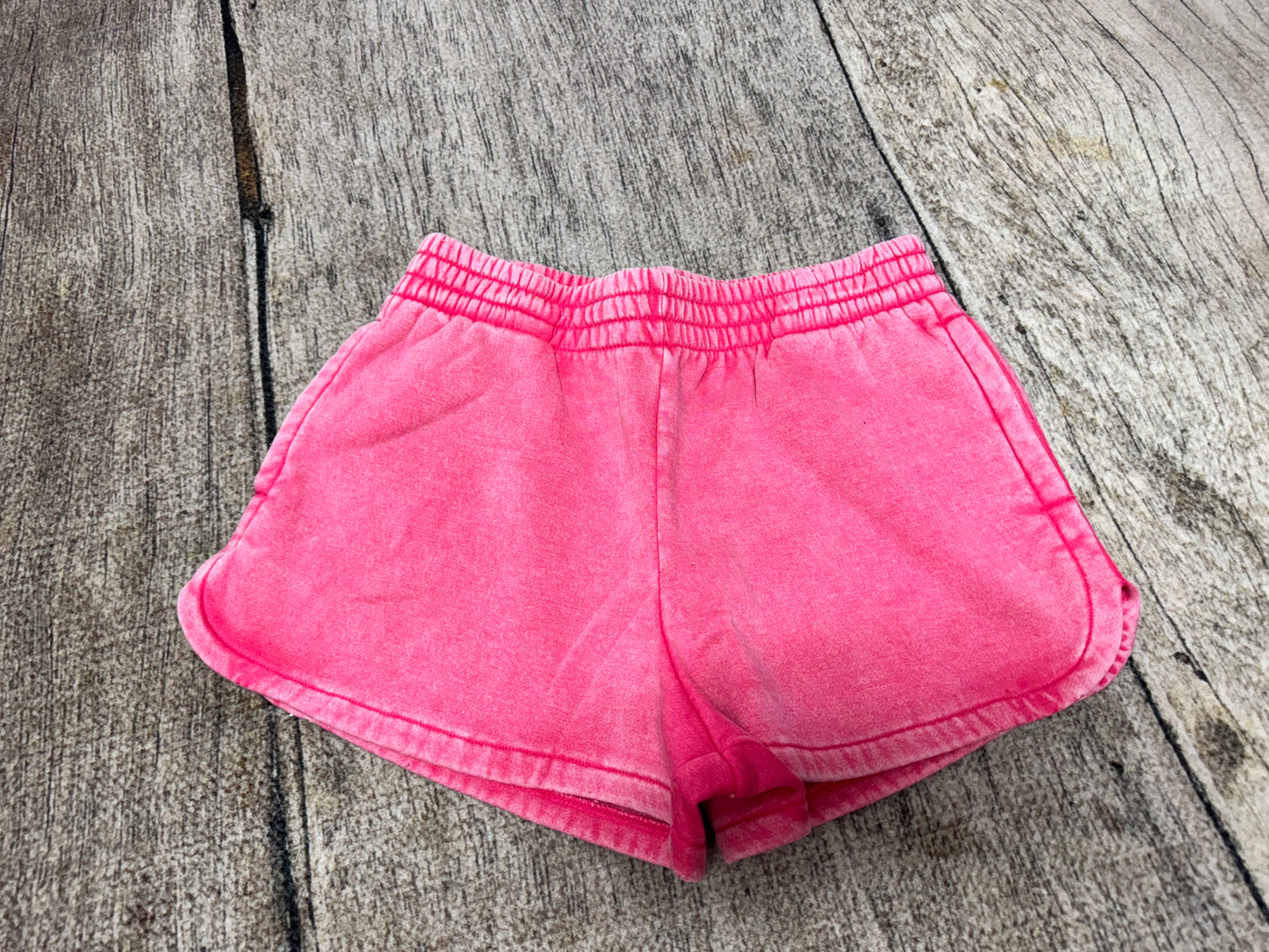 Acid Wash Dolphin Shorts