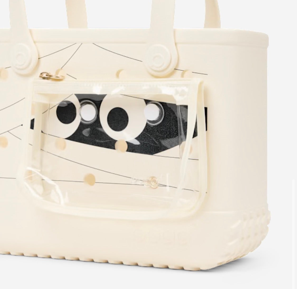 Bitty Mummy Dearest Bogg Bag - Coconut/Black