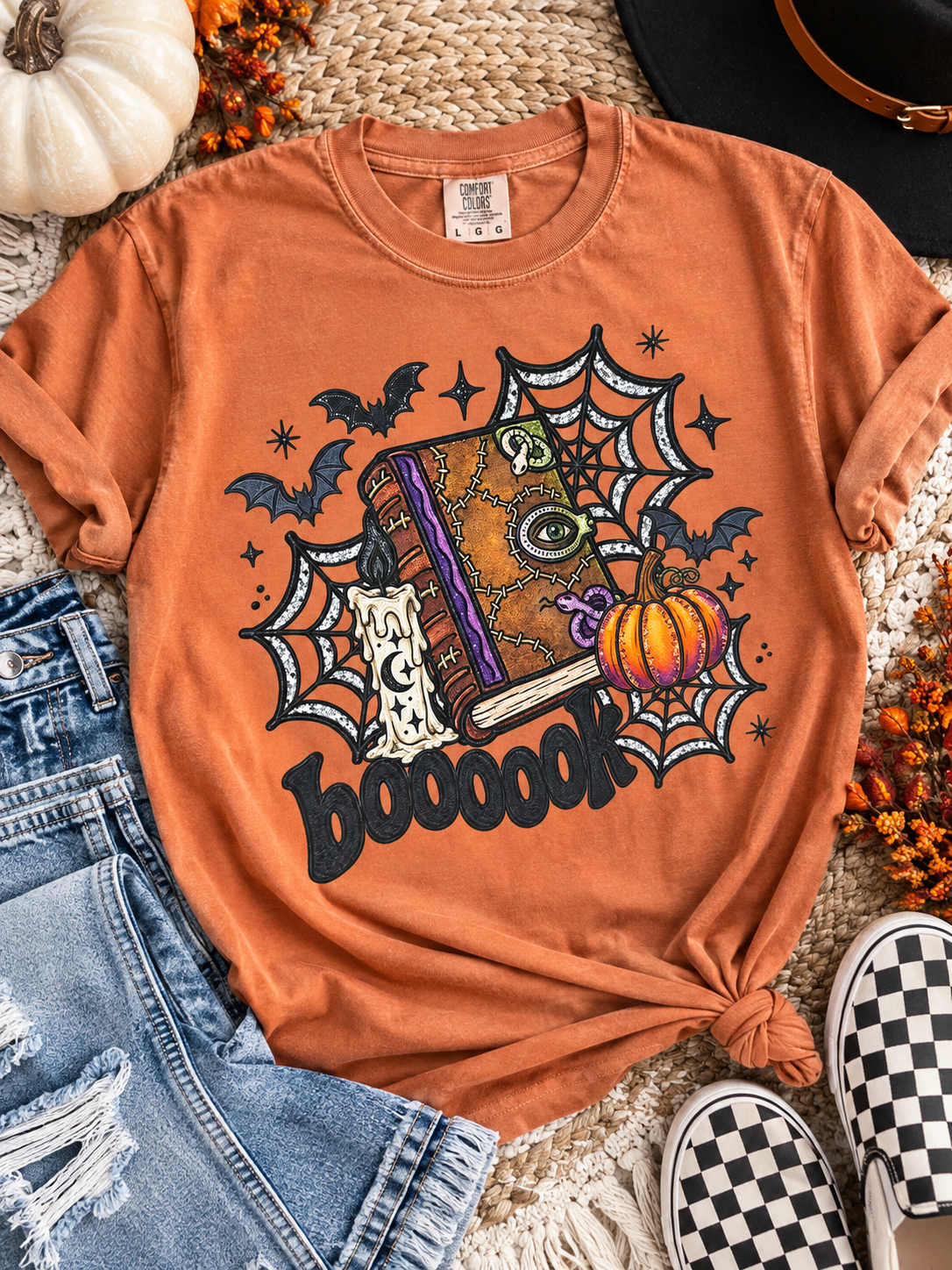 Booook Spellbook Halloween Tee
