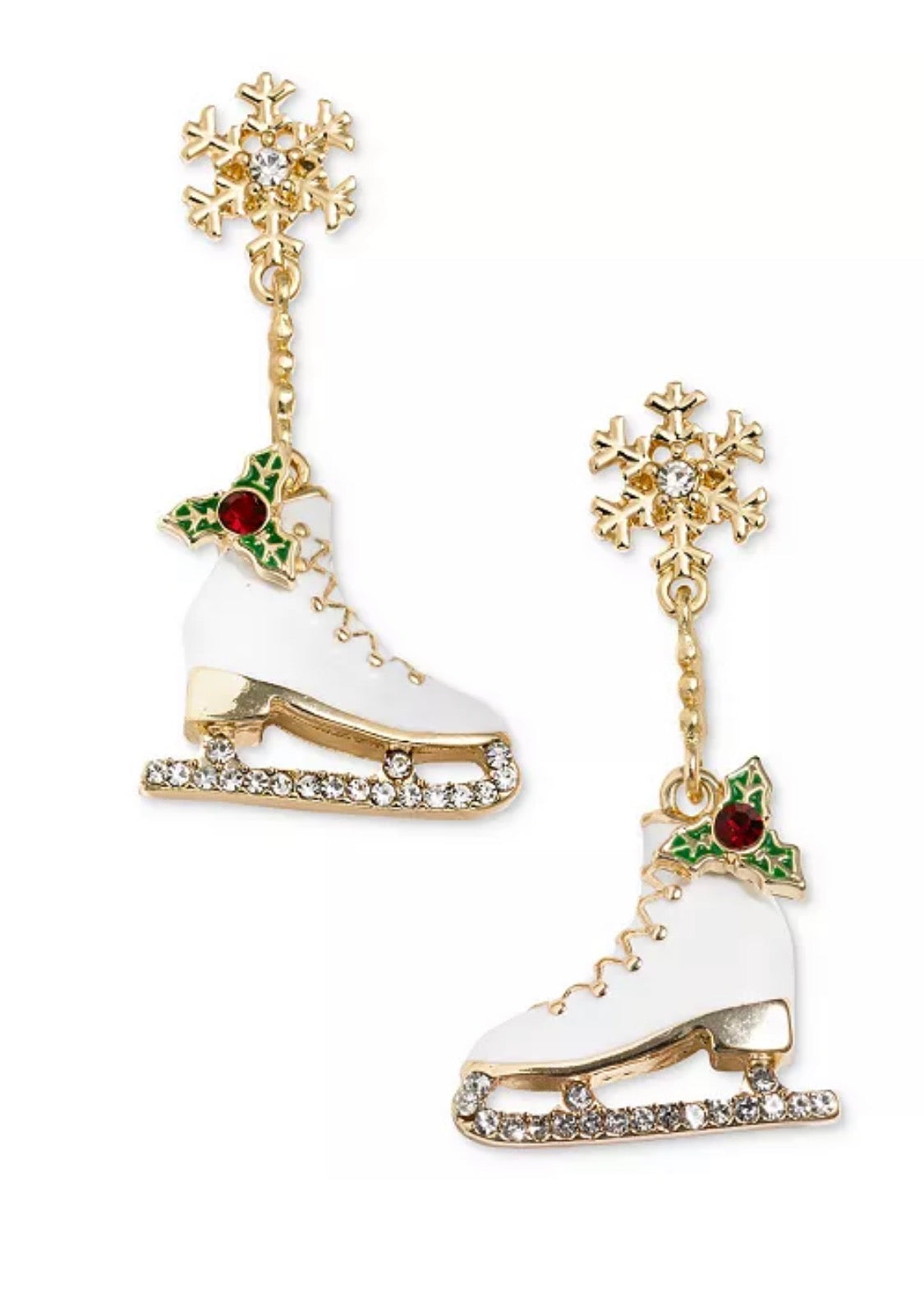Holly Jolly Skate Earrings
