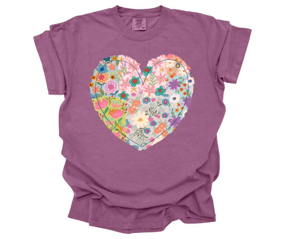 Floral Heart Tshirt