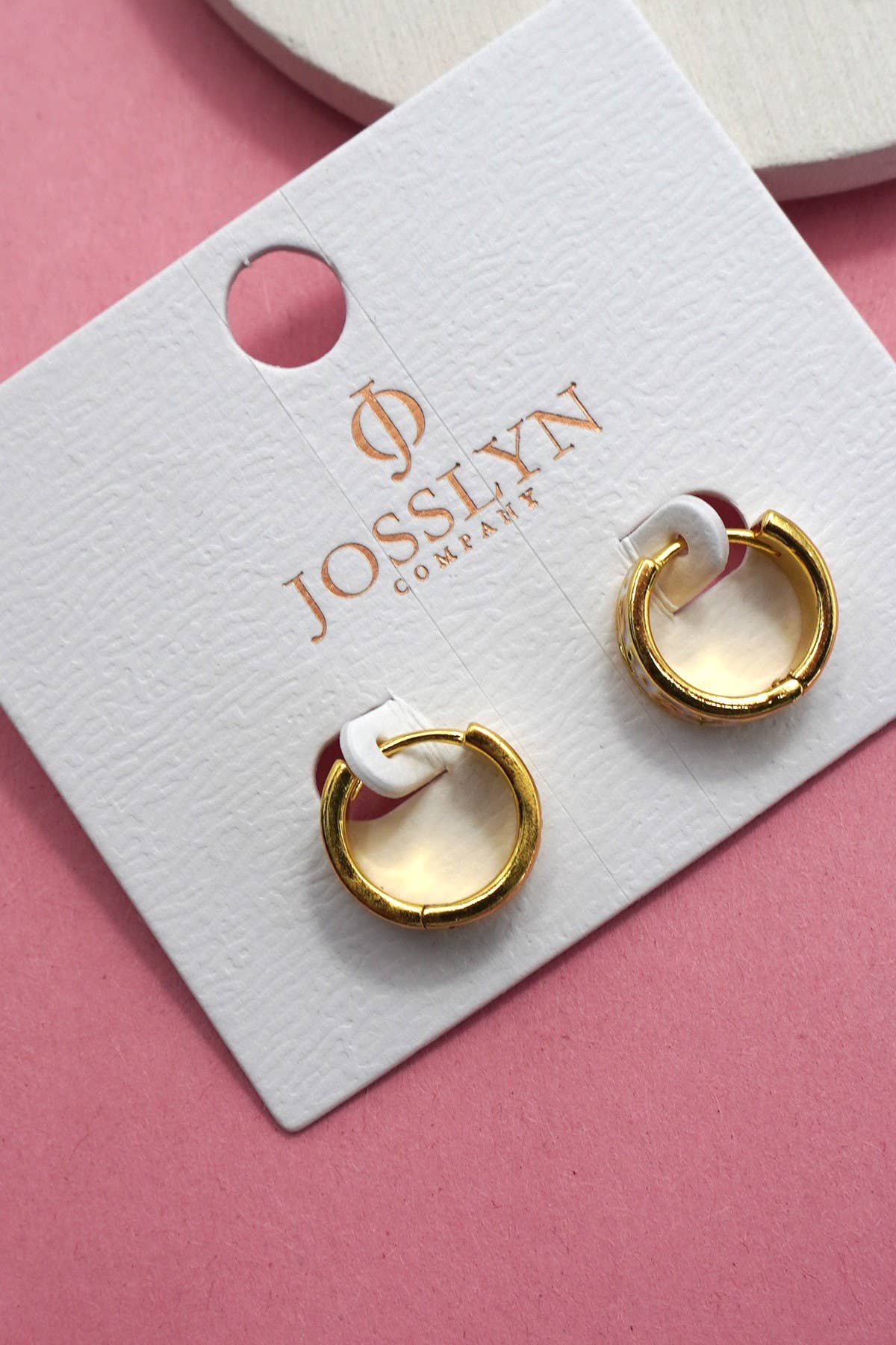 Vintage Cloisonne Enamel Floral Huggie Earrings | Gold Plated Floral Hoop Earrings