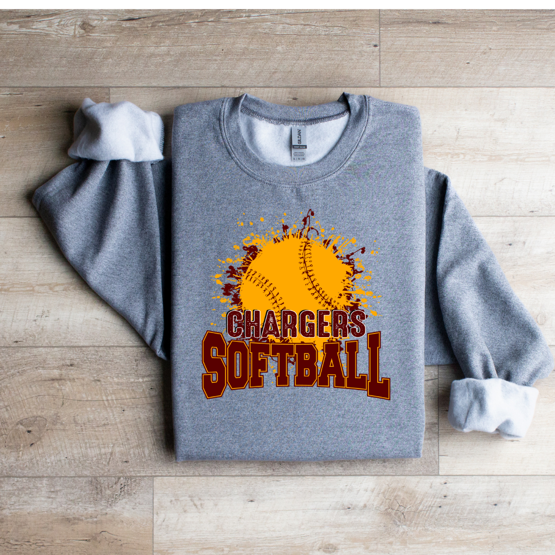 Custom Chargers Softball Graphic Tee – Team Pride Shirt
