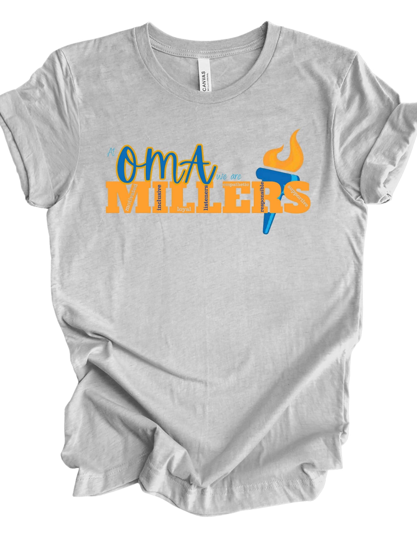 OMA Millers Graphic T-Shirt – Custom School Spirit Tee