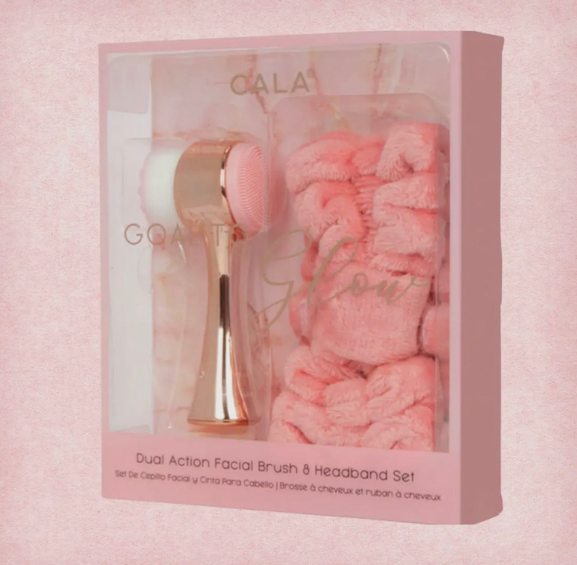 CALA Goal to Glow Dual-Action Facial Brush & Headband Set