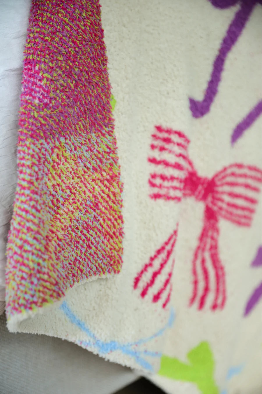 Daylight Bow Cozy Throw Blanket
