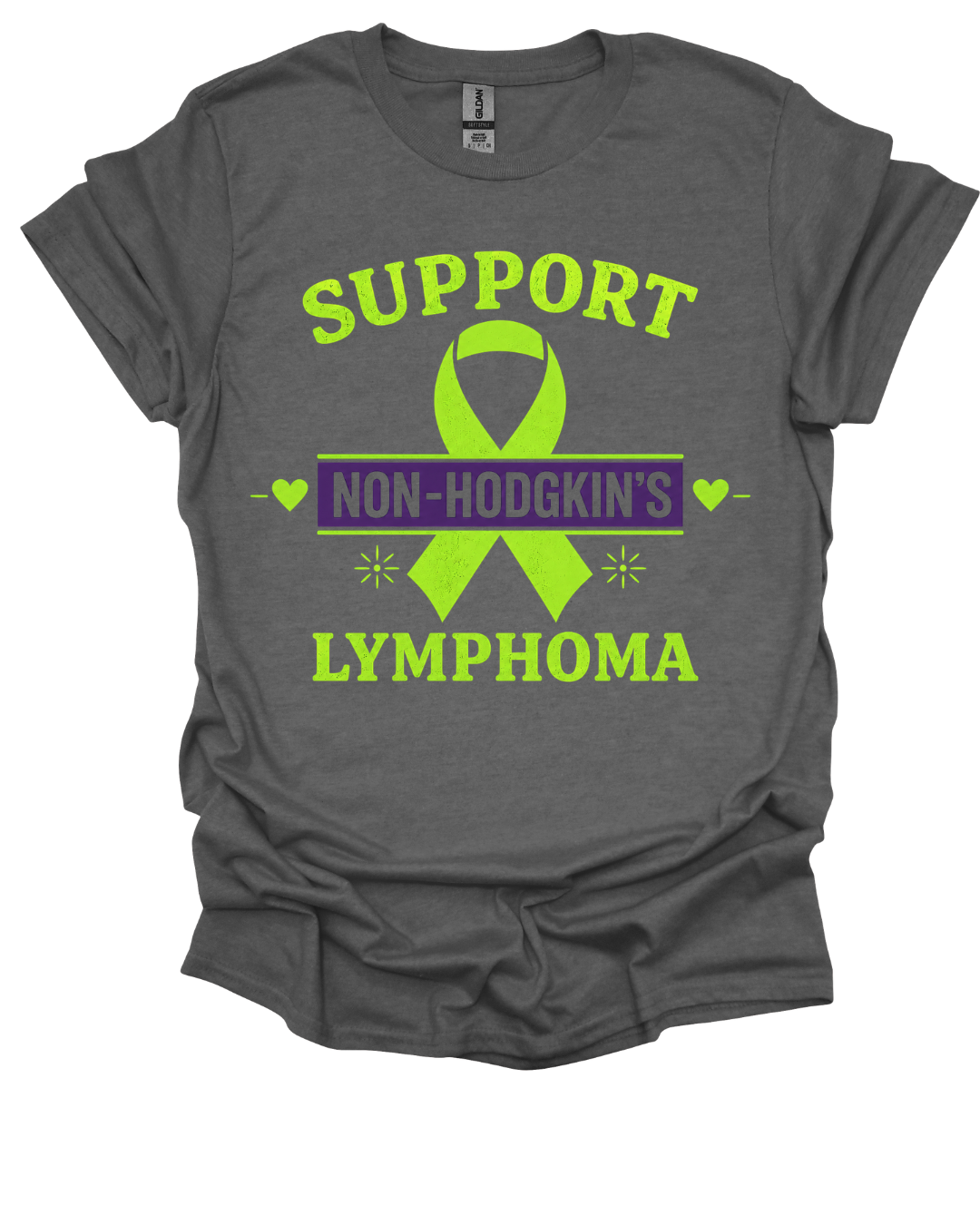 Support Non-Hodgkin's Lymphoma Fundraiser T-Shirt | Gildan Softstyle Unisex Awareness Tee