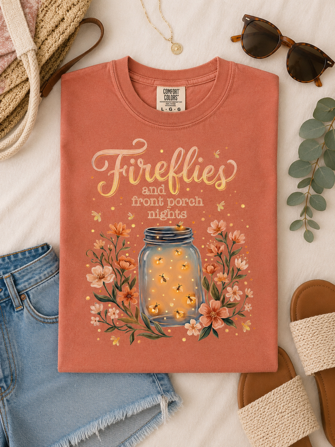 Fireflies and Front Porch Nights Graphic T Shirt