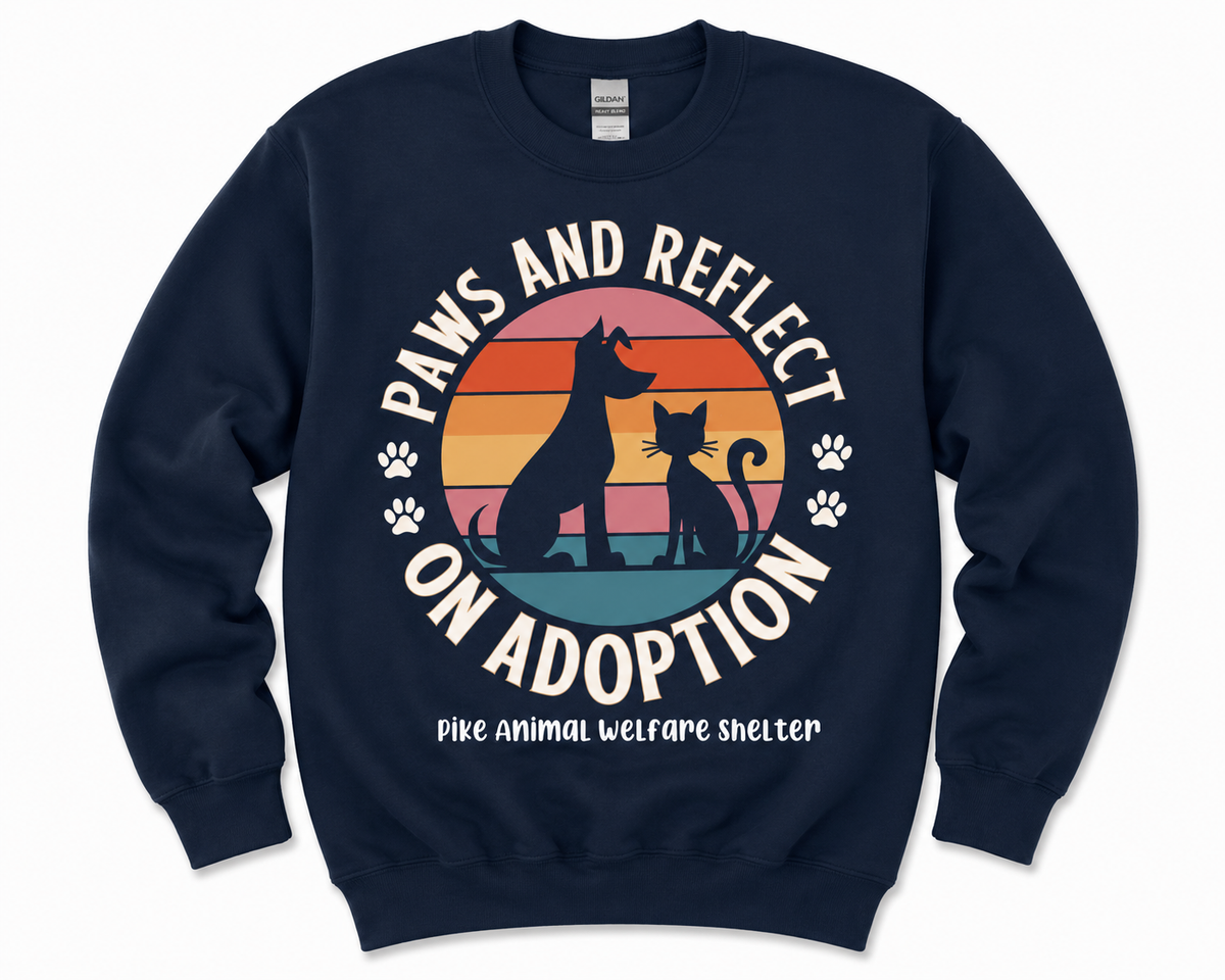 PAWS Paws and Reflect on Adoption Fundraiser T-Shirt & Crewneck