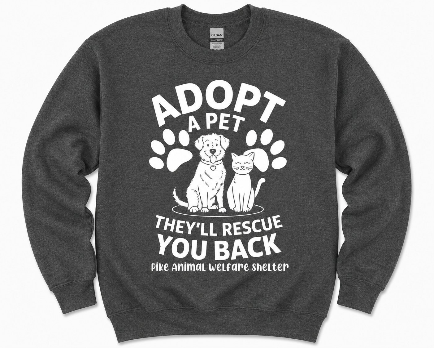PAWS Adopt a Pet Fundraiser T-Shirt & Crewneck