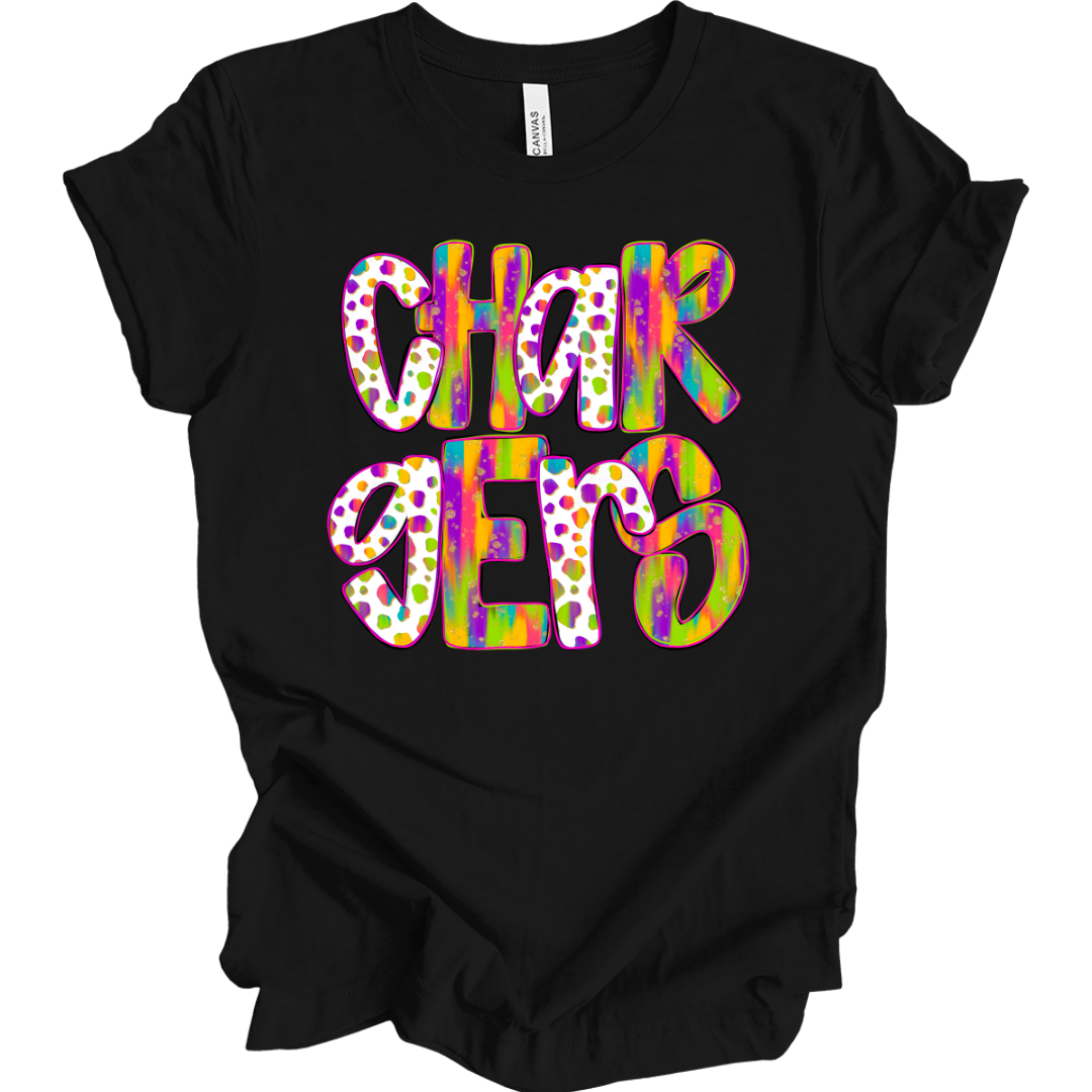 Chargers Fun Colorful Print