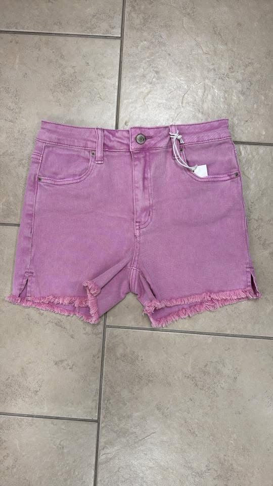 Acid Wash Cutoff Shorts