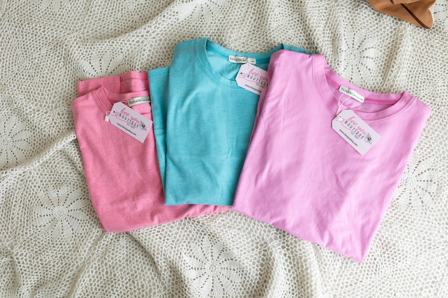 Round Neck Folded Short Sleeve T-Shirt | Classic Everyday Tee
