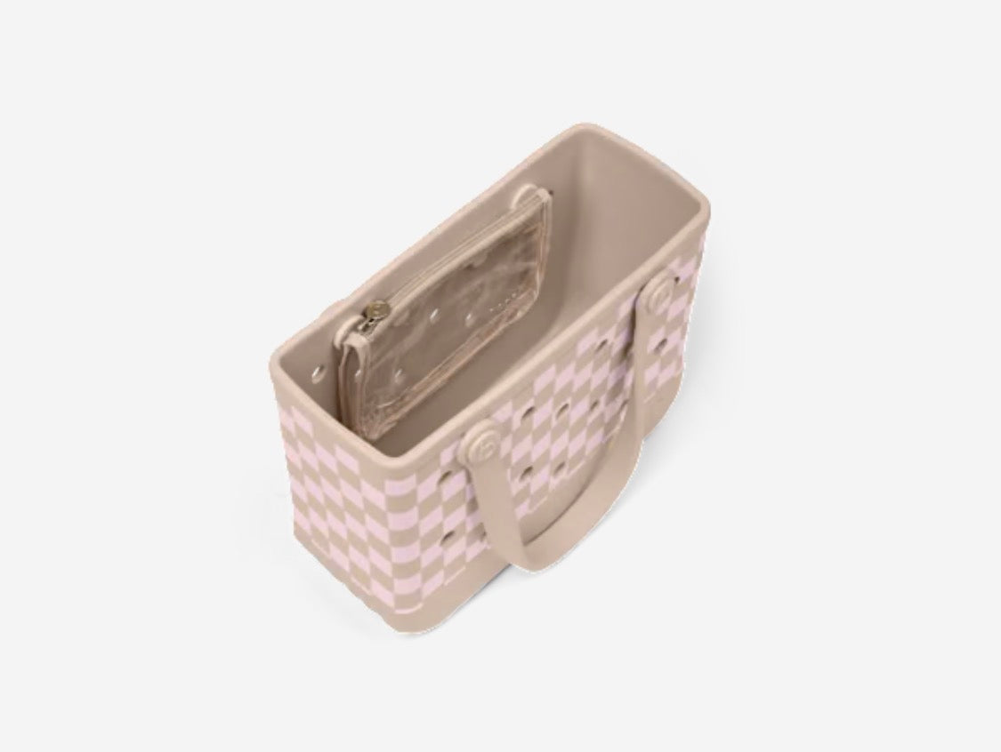Bitty Bogg Bag - Linen/Pink Marshmallow