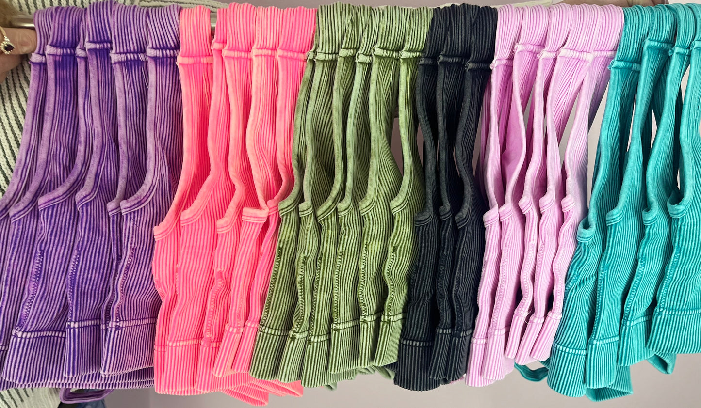 Washed Intentions Brami – Seamless Acid Wash Crop Top