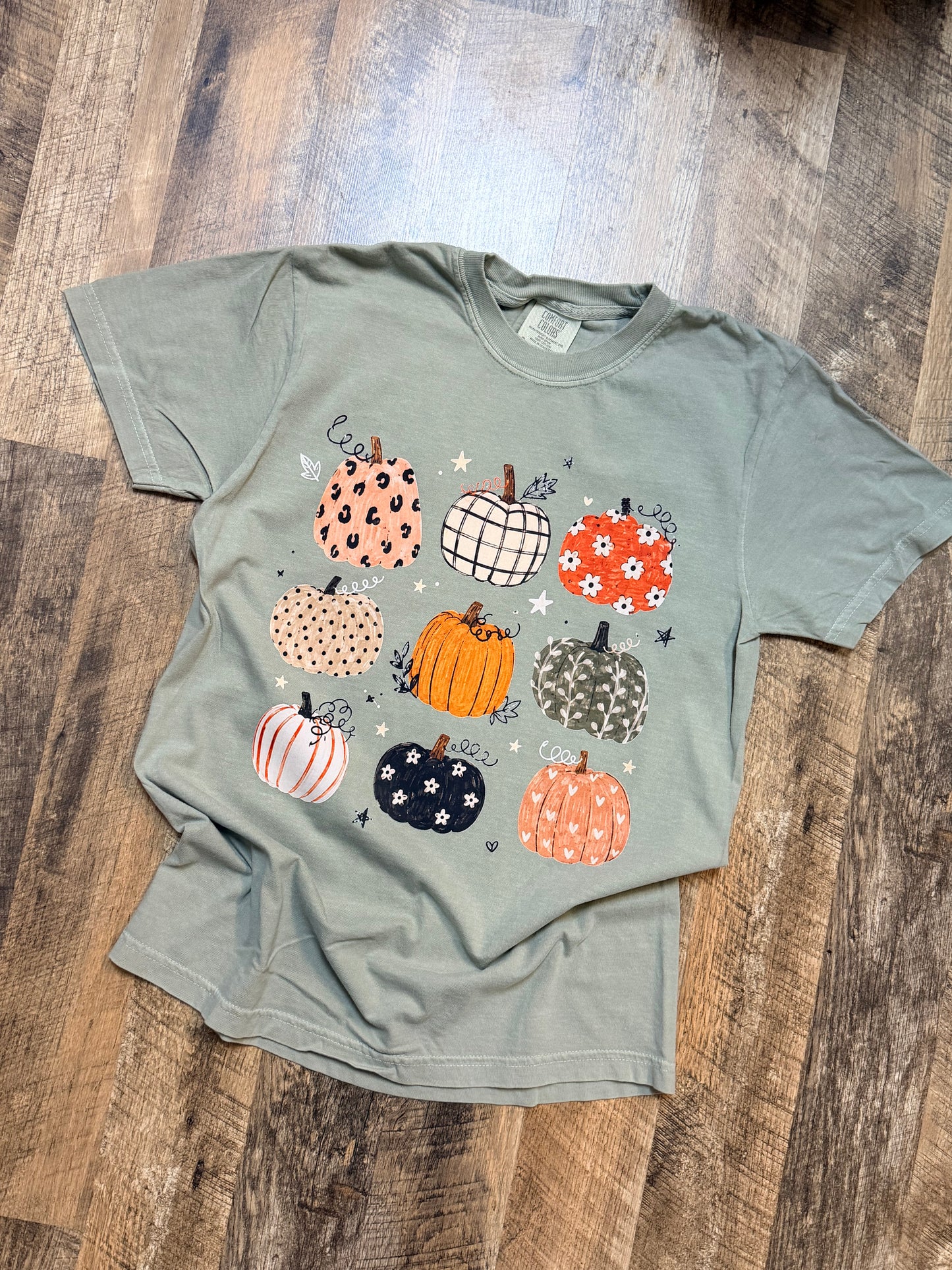 Patterned Pumpkin Grid Graphic mockup