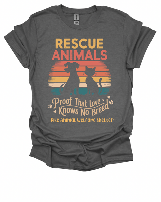 PAWS Rescue Animals Fundraiser T-Shirt | Gildan Softstyle Unisex