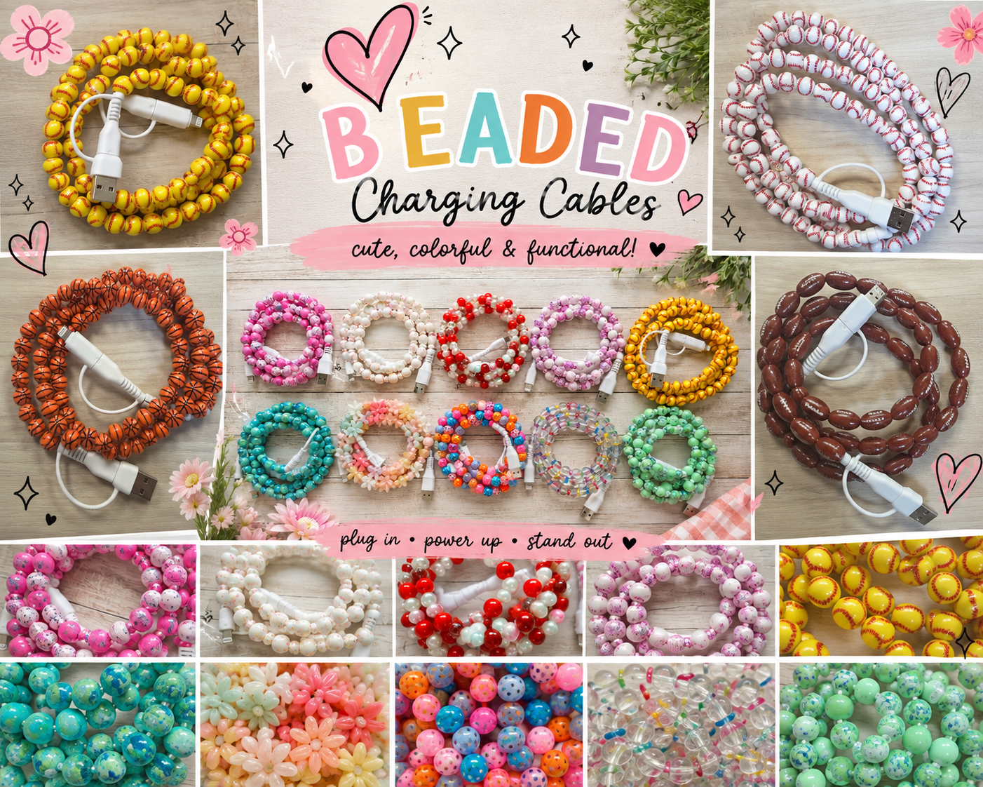 Beaded Phone Charger