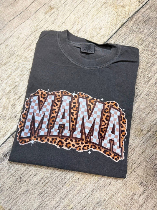 Mama Graphic Tee | Comfort Colors T Shirt | Fun Print Mom Shirt | Garment Dyed Relaxed Fit