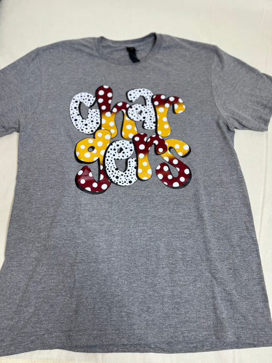 Chargers Dalmatian Print Tshirt