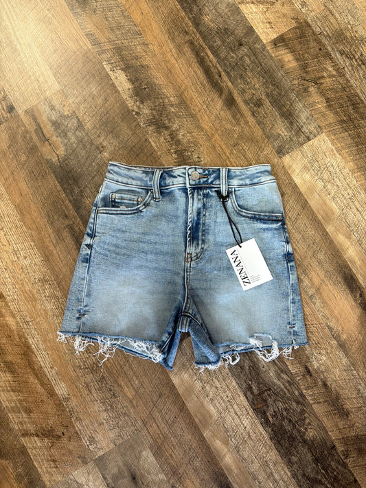 Zenana High Rise Cutoff Denim Shorts