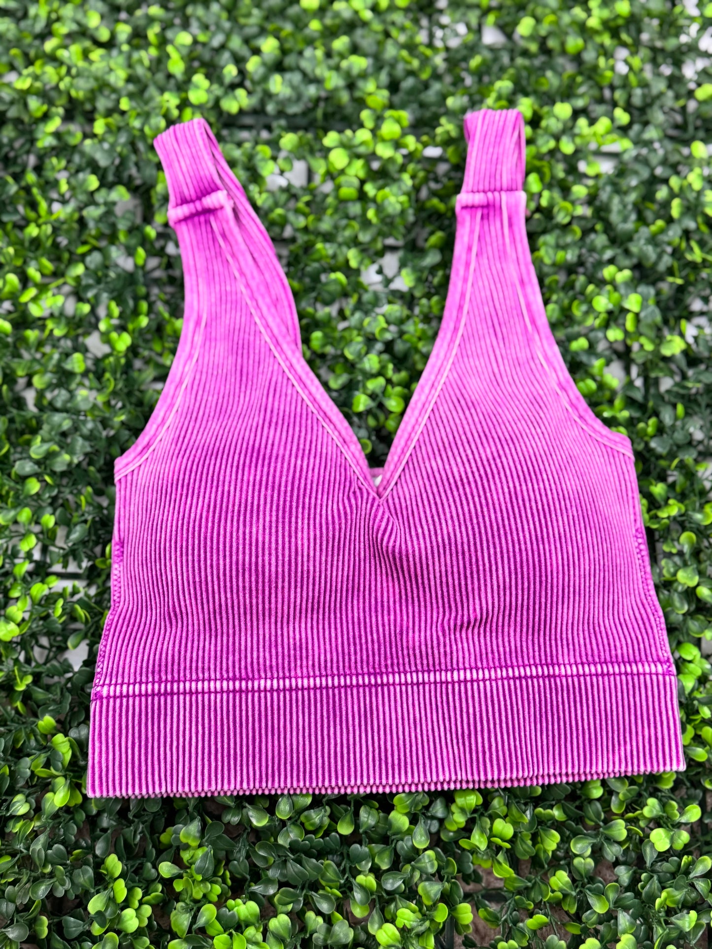 Washed Intentions Brami – Seamless Acid Wash Crop Top