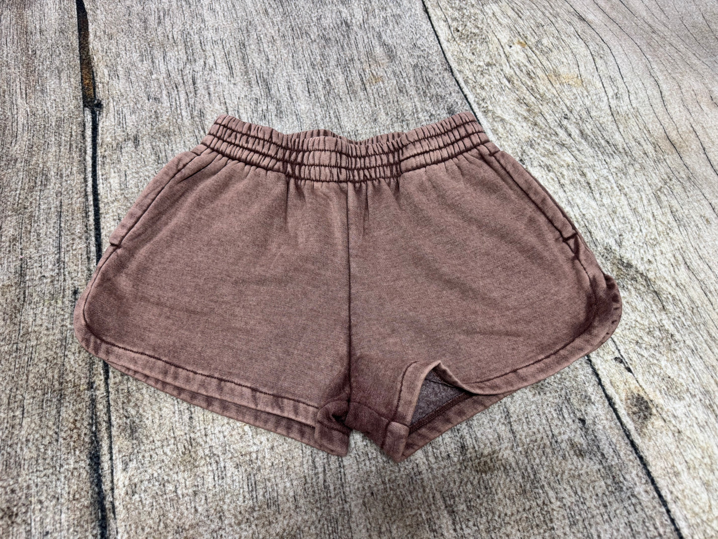 Acid Wash Dolphin Shorts