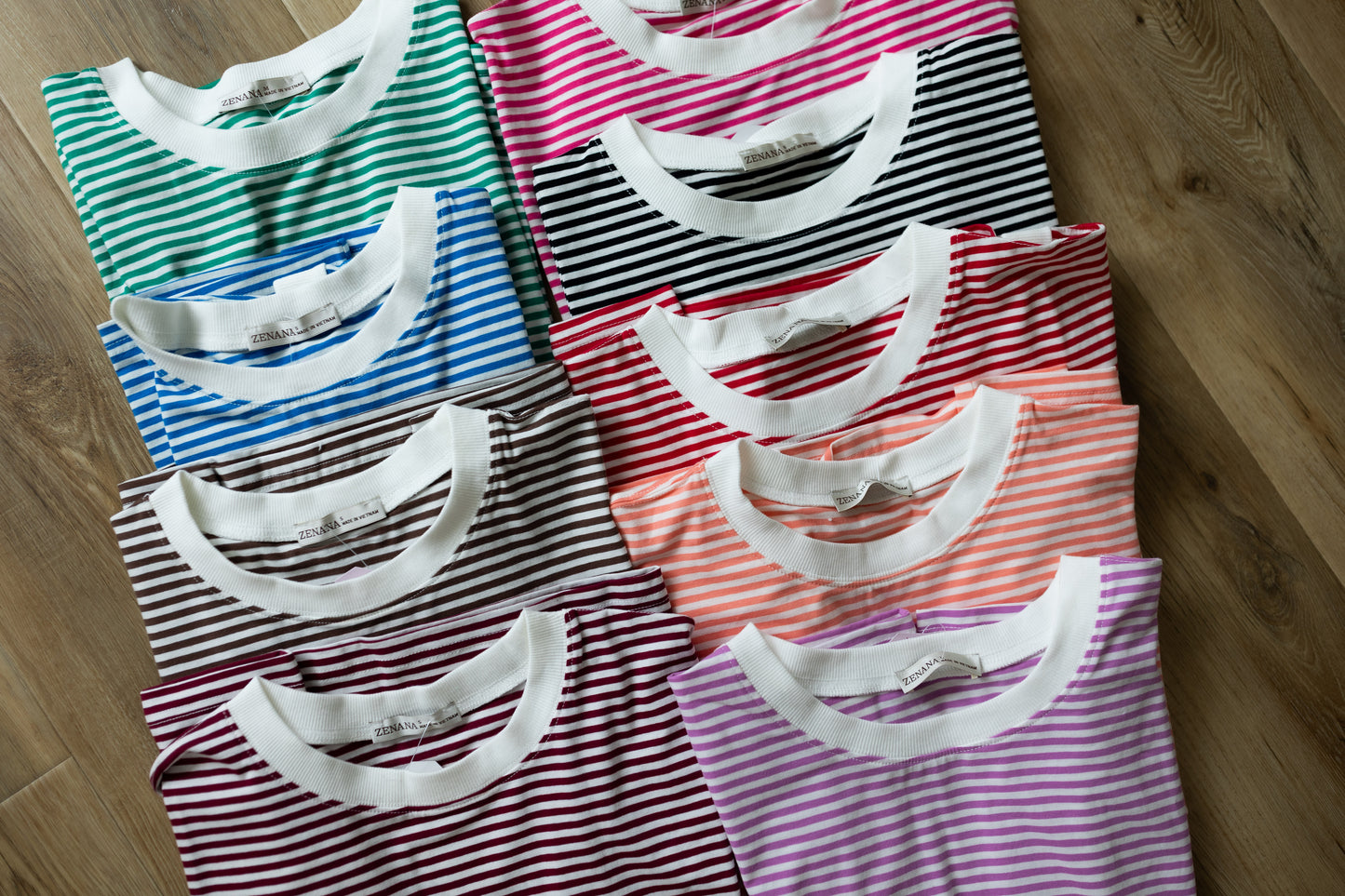 Super Soft Striped Short Sleeve Top