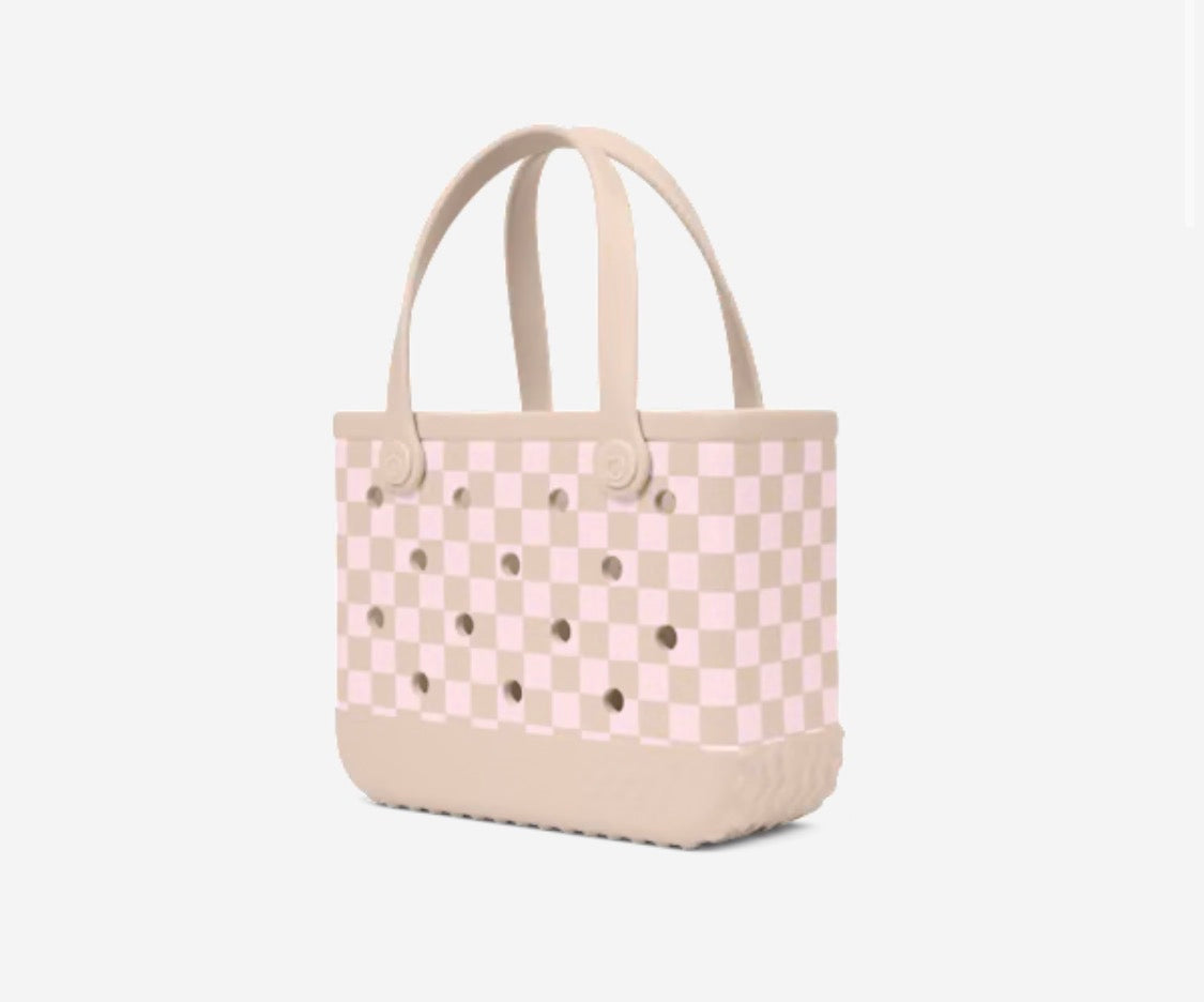 Bitty Bogg Bag - Linen/Pink Marshmallow