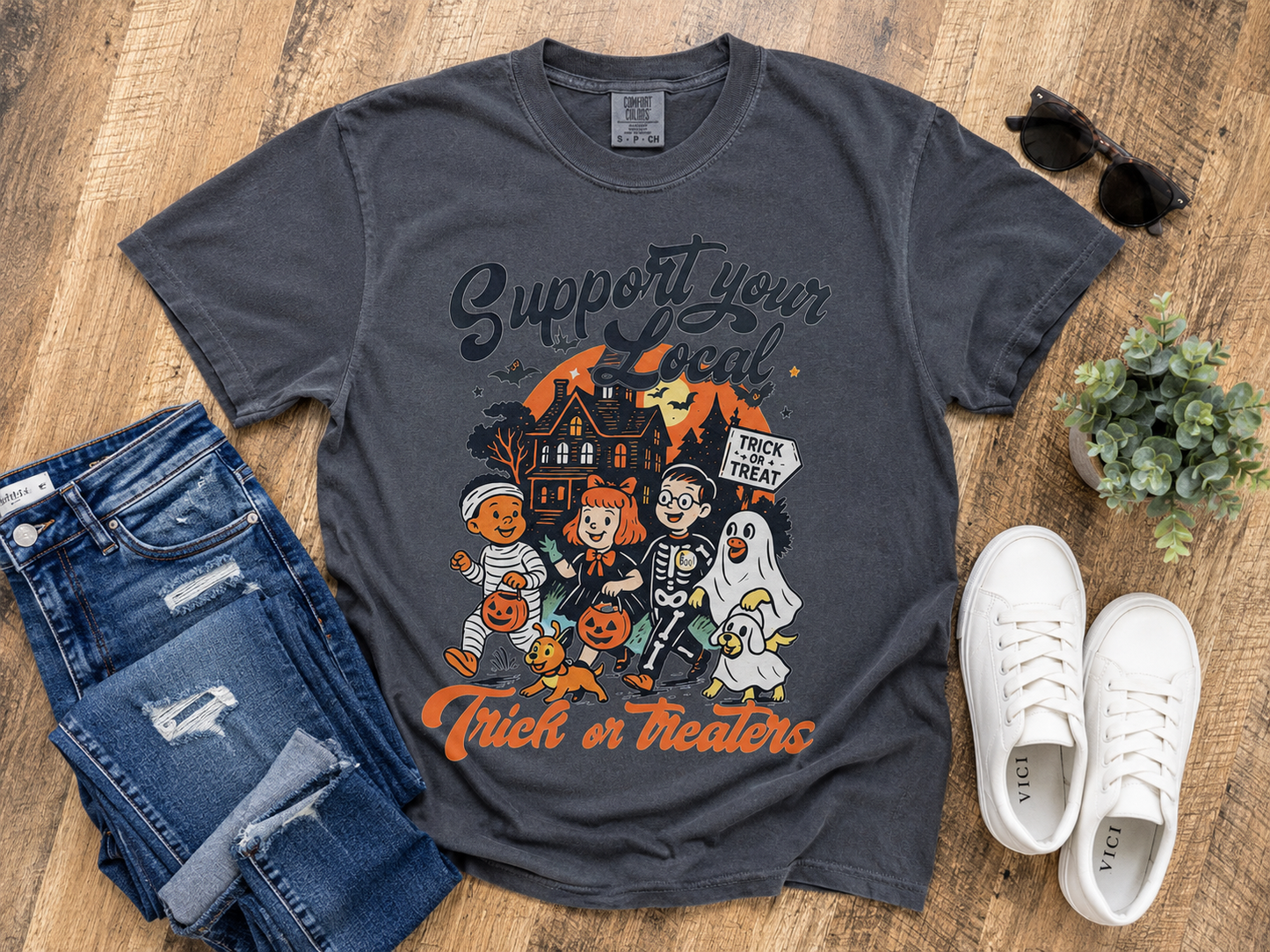 Support Your Local Trick or Treaters Graphic mockup