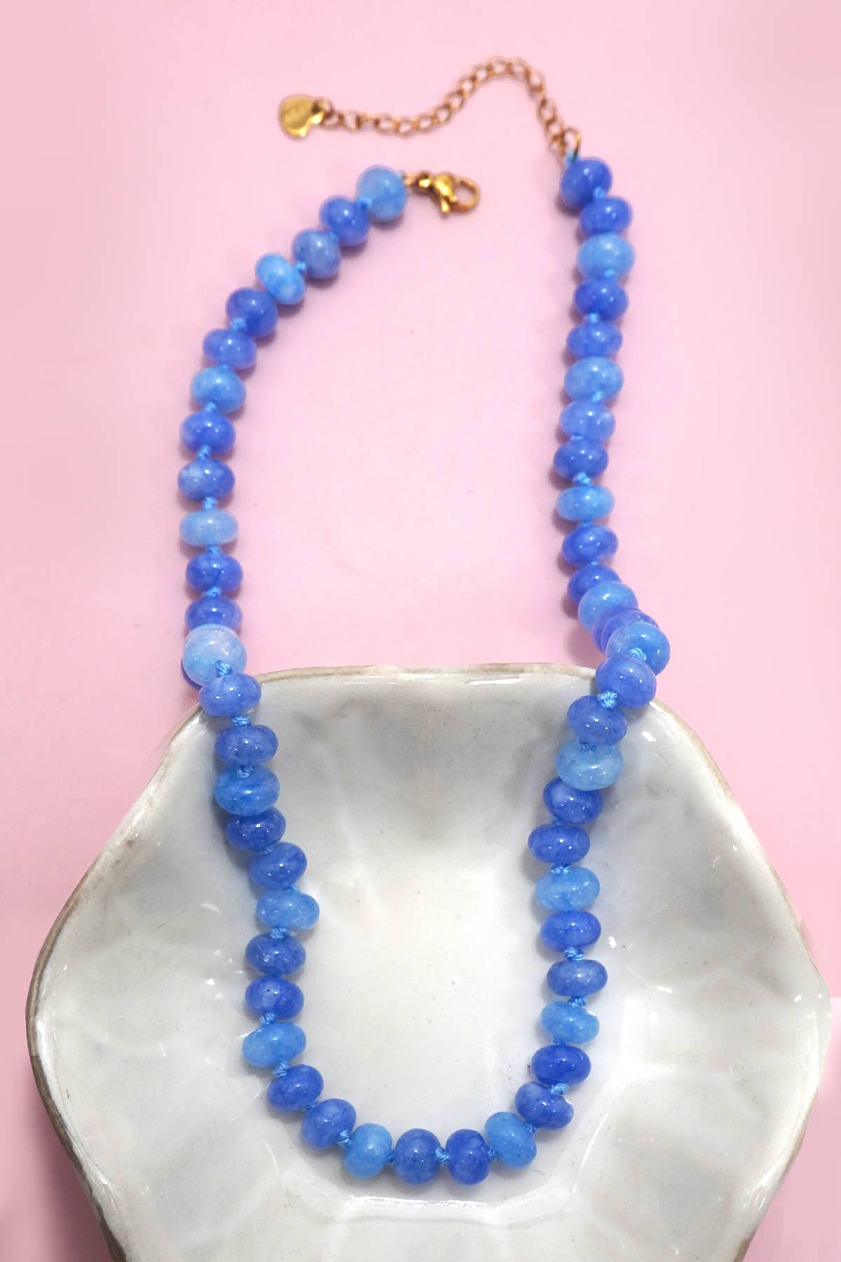 Natural Stone Semi-Precious Glass Mixed Necklace