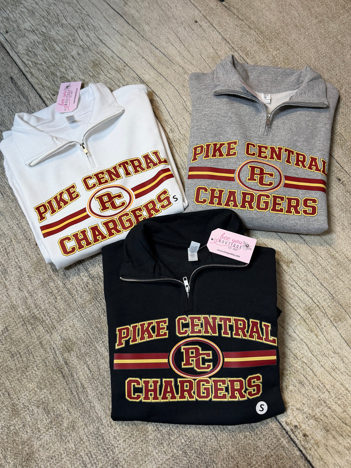 Pike Central Chargers Quarter Zip Sweatshirt | PC School Spirit Pullover