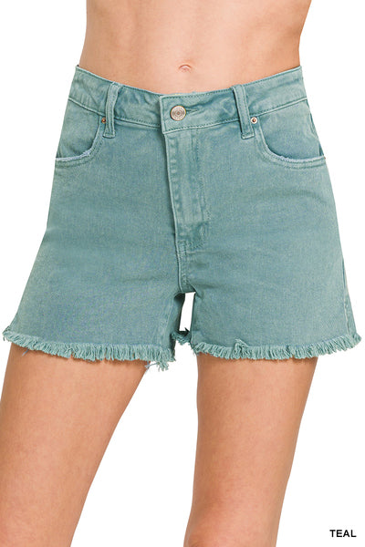 Acid Wash Cutoff Shorts