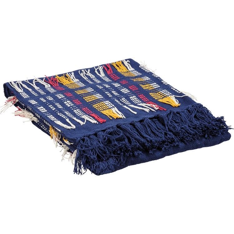 Plaid Fringe Throw Blanket