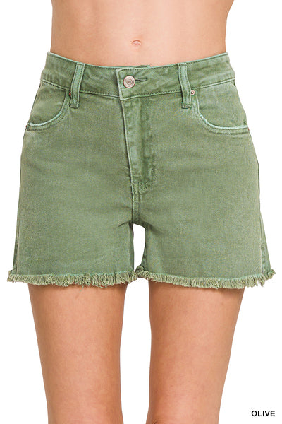 Acid Wash Cutoff Shorts