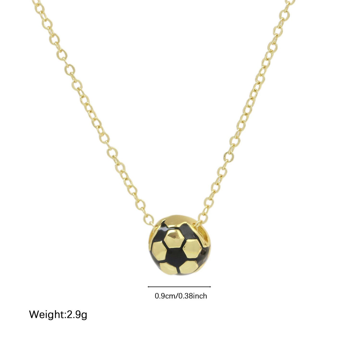 GAMEDAY CHARM STAINLESS STEEL NECKLACE