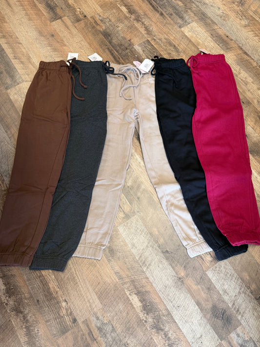 Classic Fleece Jogger Sweatpants – Soft, Stretchy & Cozy