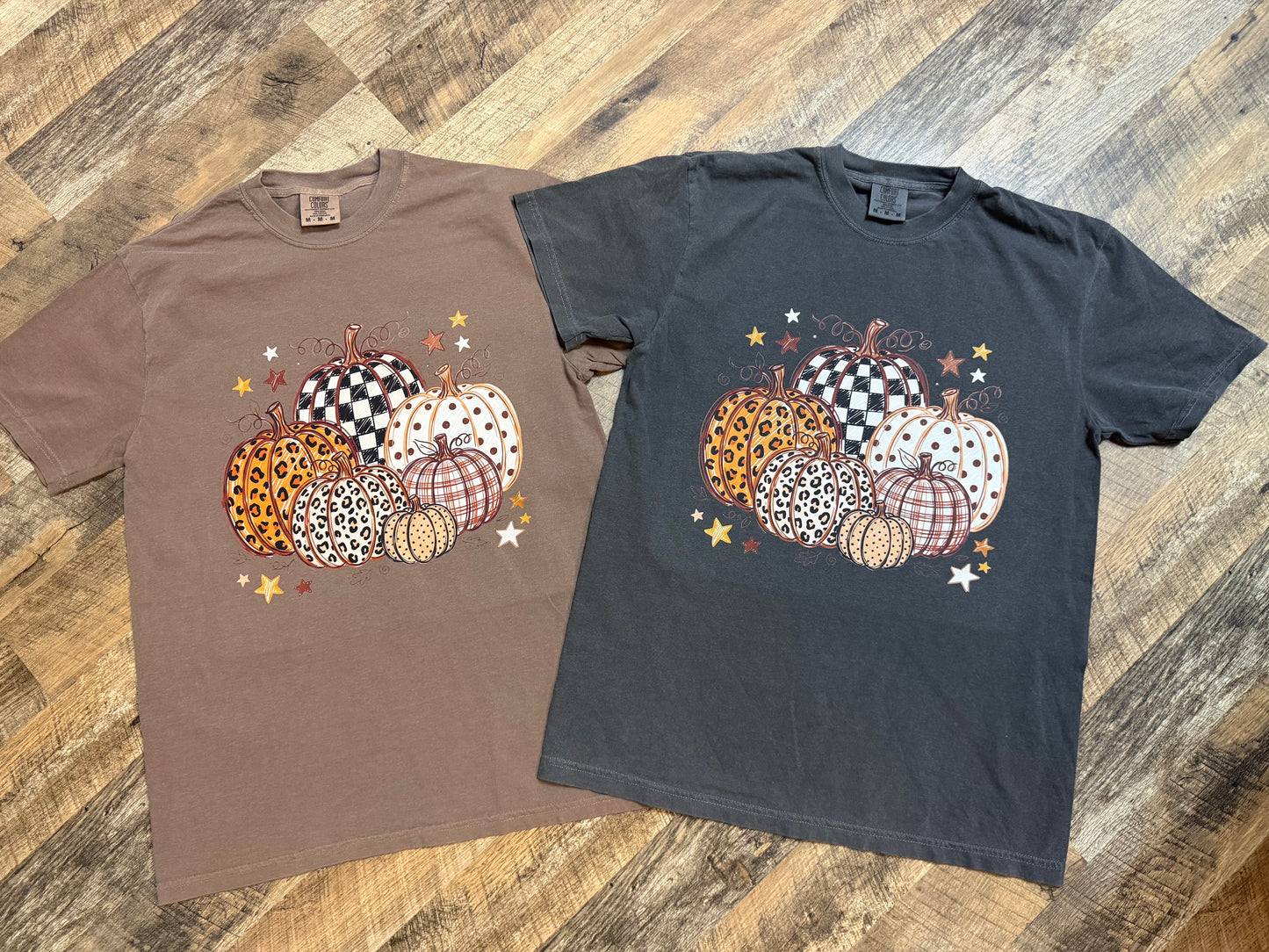 Patterned Pumpkin Cluster Graphic mockup