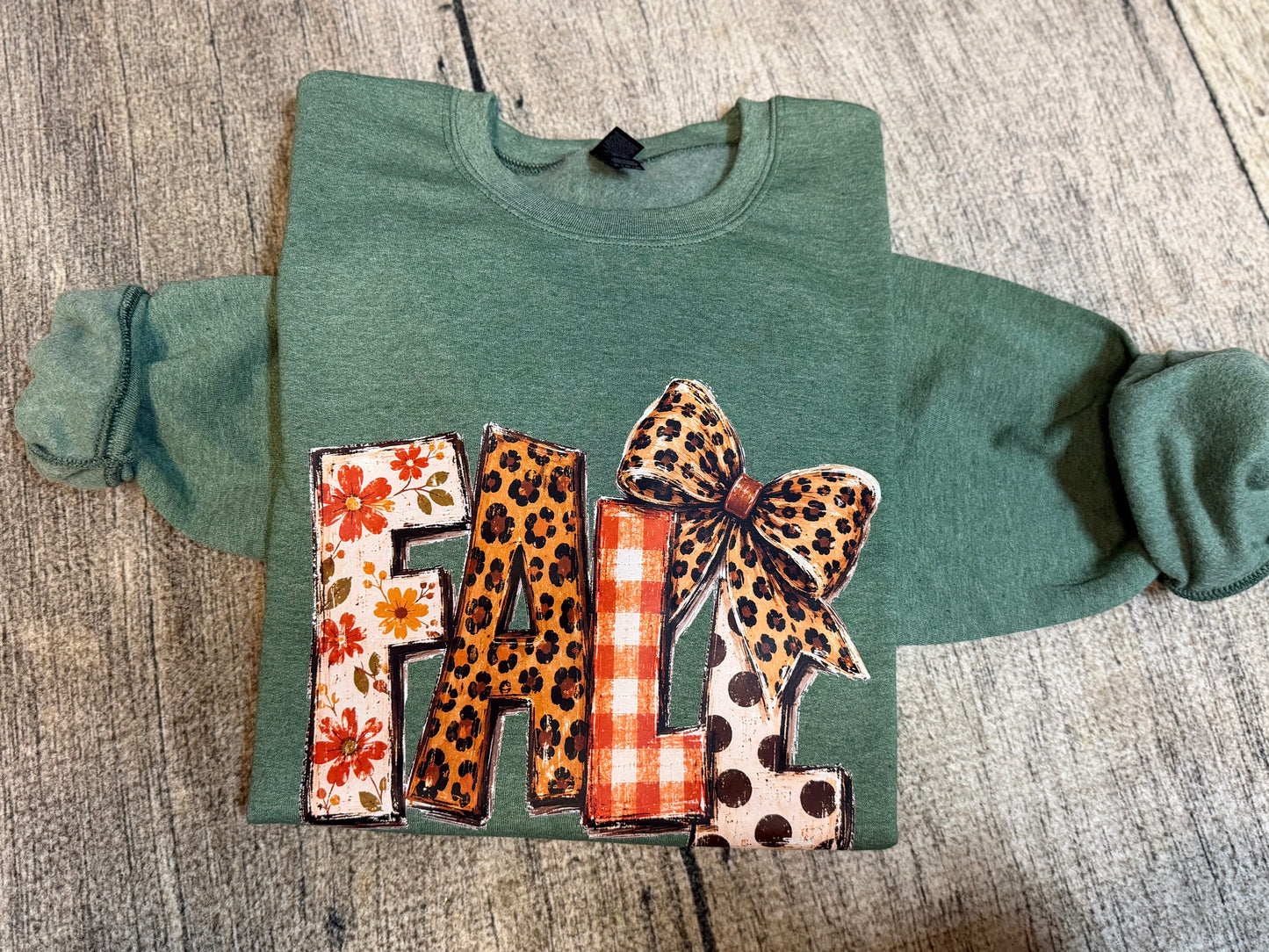 Fall Leopard Bow Graphic mockup