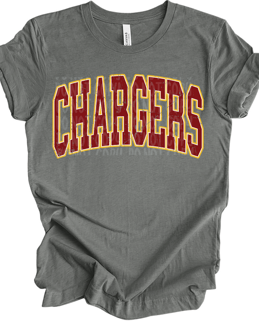 Chargers Burgundy & Gold
