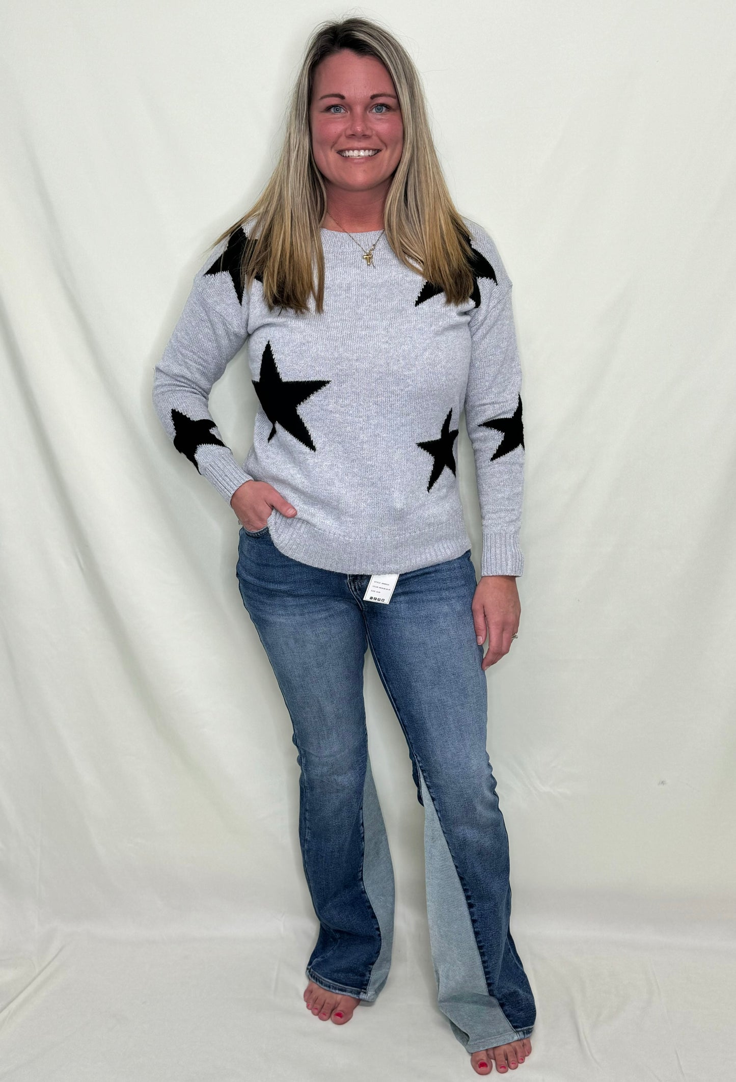 Star Print Sweater