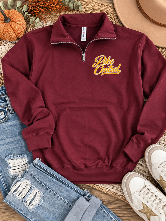 Pike Central Script Quarter Zip Pullover