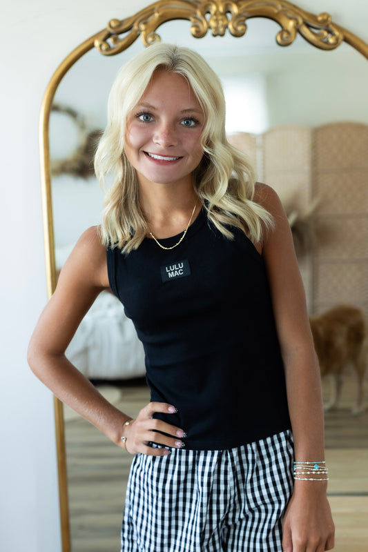 LULU MAC Black Active Tank Top