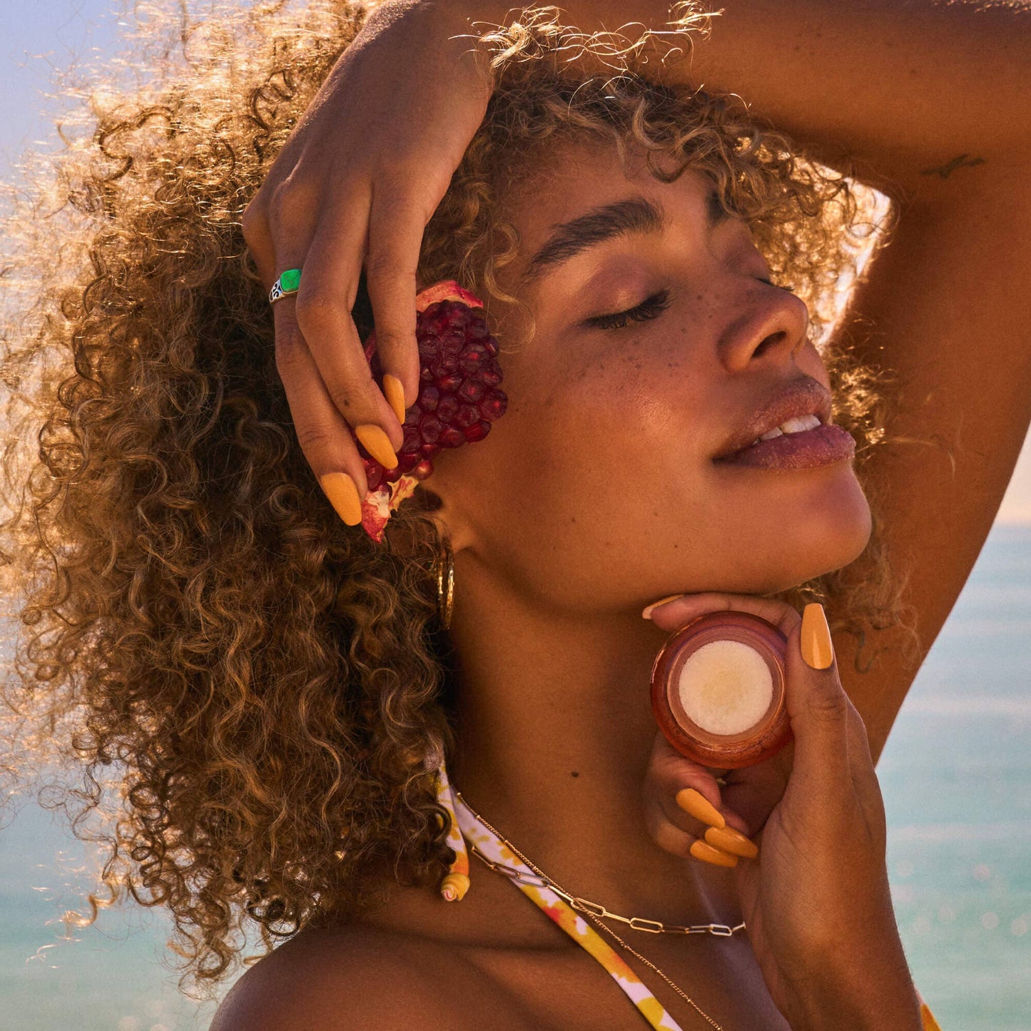 Pomegranate Peach Lip Scrub – Natural Exfoliating Sugar Scrub by Poppy & Pout