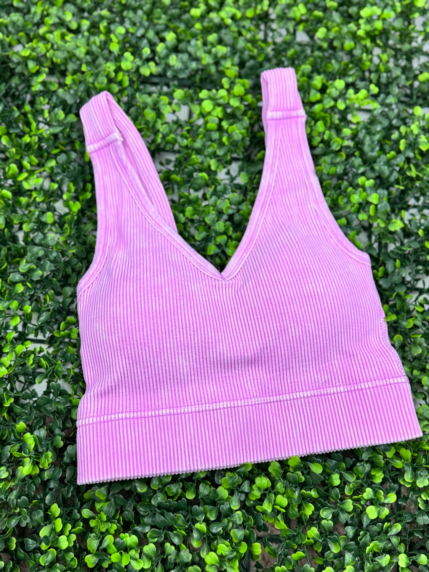 Washed Intentions Brami – Seamless Acid Wash Crop Top