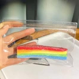 Sour Rainbow Candy Squishy (Realistic Sugar-Coated Fidget Toy)