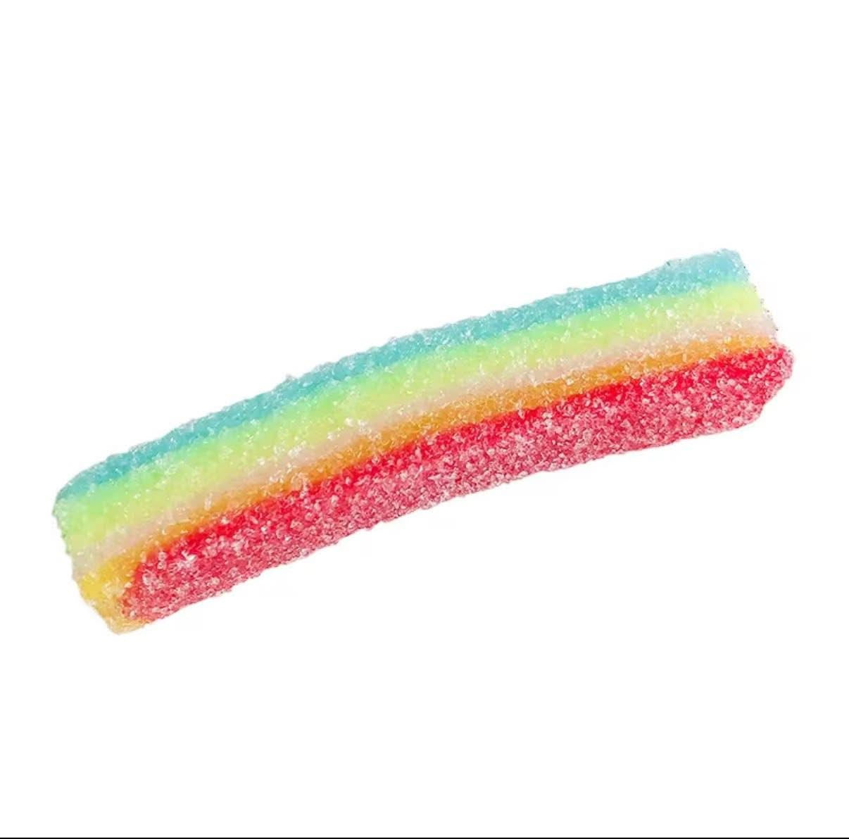 Sour Rainbow Candy Squishy (Realistic Sugar-Coated Fidget Toy)