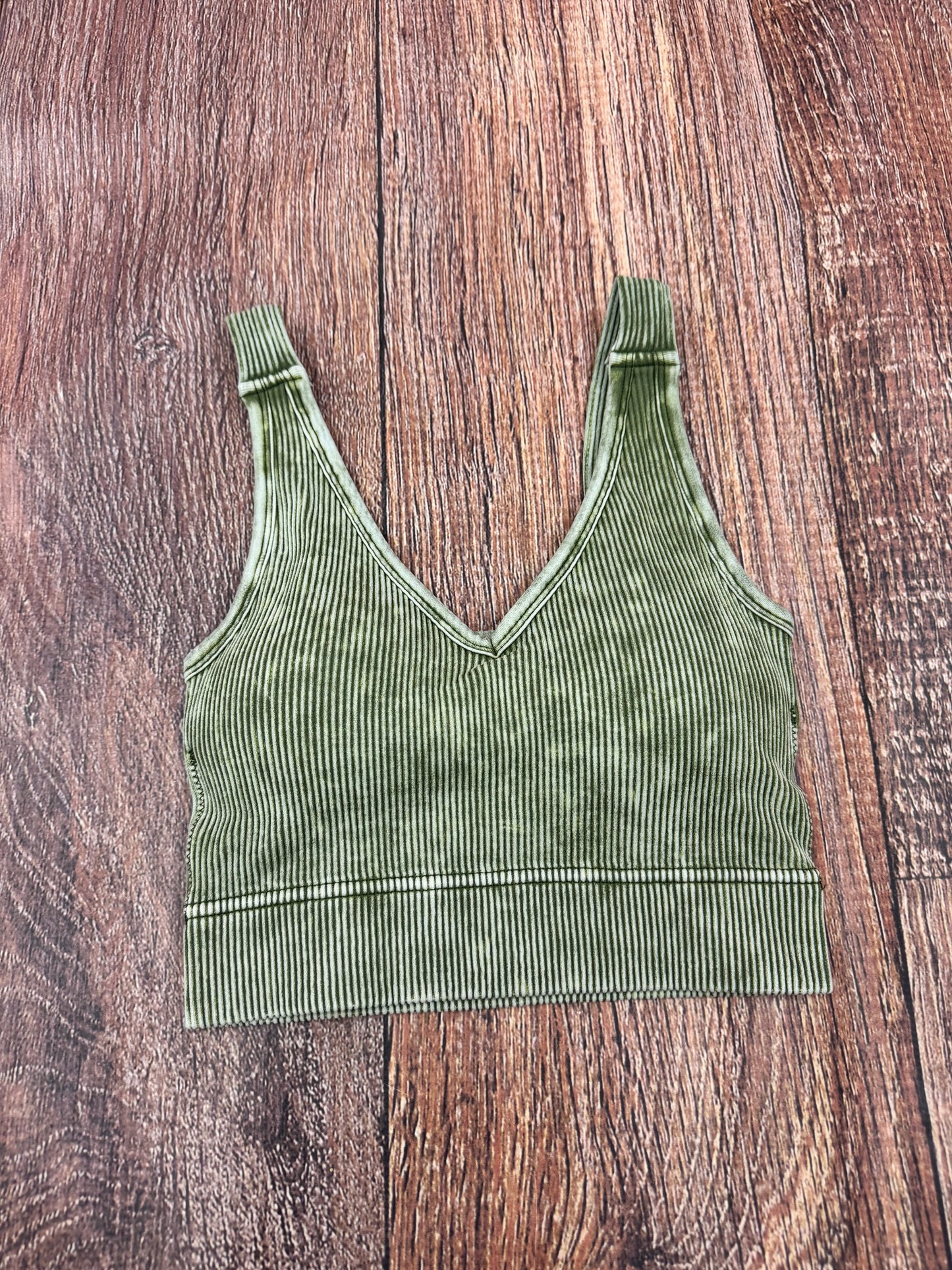 Washed Intentions Brami – Seamless Acid Wash Crop Top