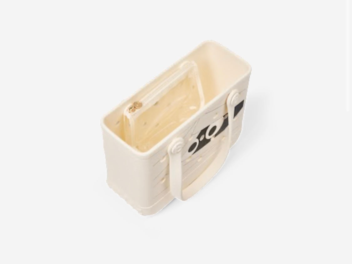 Bitty Mummy Dearest Bogg Bag - Coconut/Black